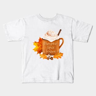 Pumpkin Spice Season Kids T-Shirt